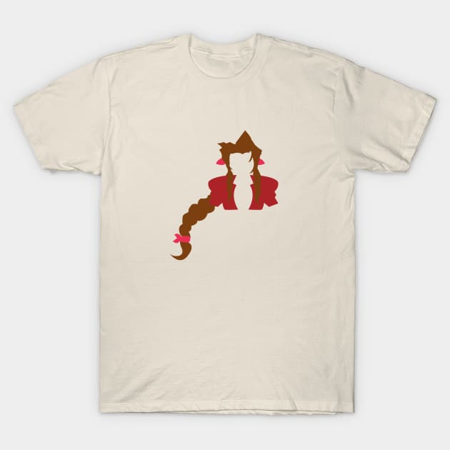 Minimalist Aeris, Final Fantasy 7 T-Shirt by PWCreate